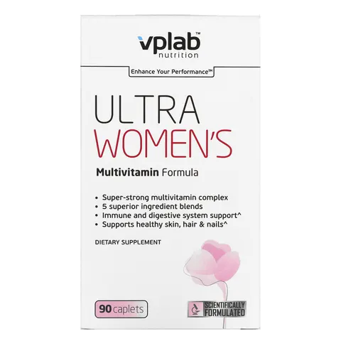 Vplab, Ultra Womens Multivitamin Formula, 90 Caplets – image 1