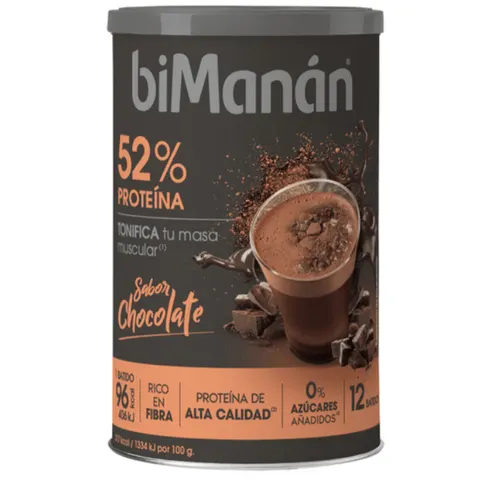 biManán Batido Proteína Chocolate 12 Dosis – imagen 1