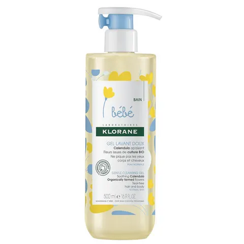 Klorane - Gentle Cleansing Gel Bébé - 500ml - Pompfles – afbeelding 1