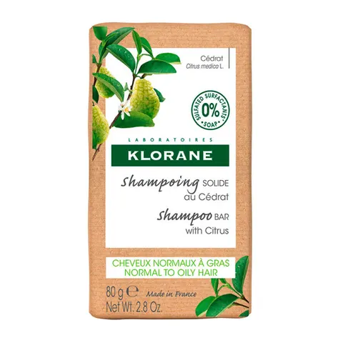 Klorane Champú Sólido a la Cidra 80gr – imagen 1