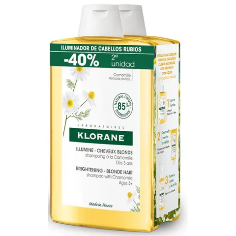Klorane Kamille Shampoo Duo Pack 2 x 400 ml – Bild 1