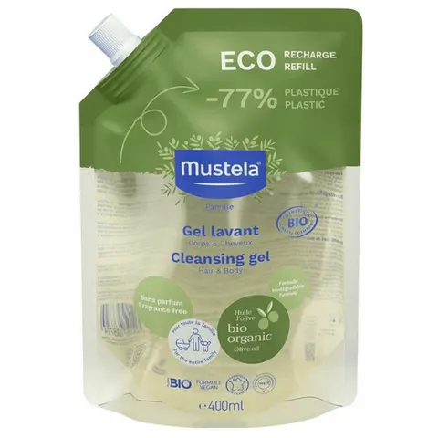 Mustela Cleansing Gel Refill - 400 ml – afbeelding 1