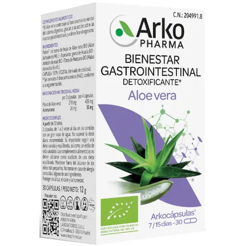 Arkocápsulas Aloe Vera Bio 30 cápsulas – imagen 1