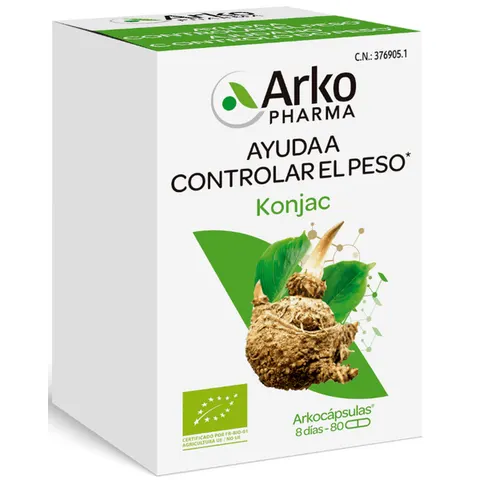 Arkocápsulas Glucomanano 80 cápsulas – imagen 1