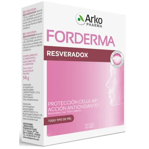 Arkopharma Forderma Resveradox 30 Cápsulas – imagen 1