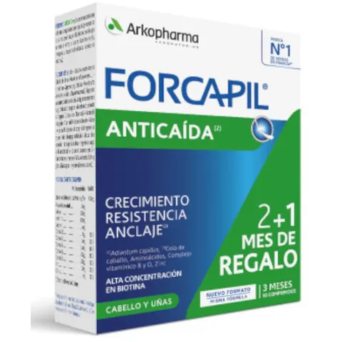 Arkopharma Forcapil Anticaída 3x30 Comprimidos – imagen 1