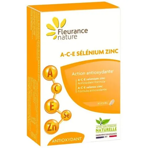 Fleurance nature a-c-e selenio zinc 30 comp – imagen 1