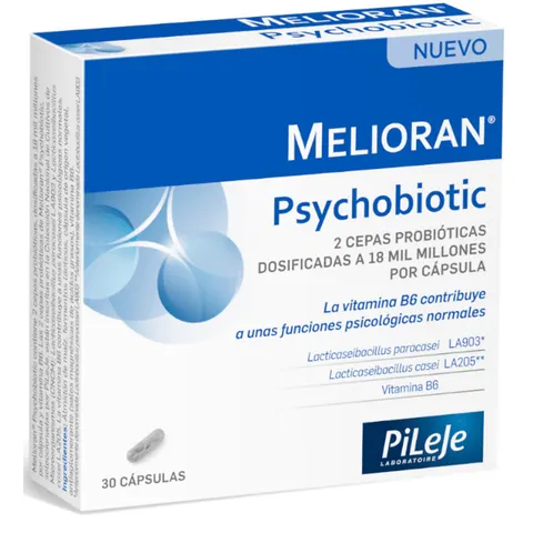 Pileje Melioran Psycobiotic 30 Cápsulas – imagen 1