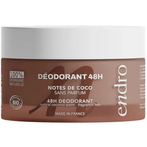 Endro Déodorant 48H Notes De Coco Sans Parfum Bio 50 g - Pot – image 1