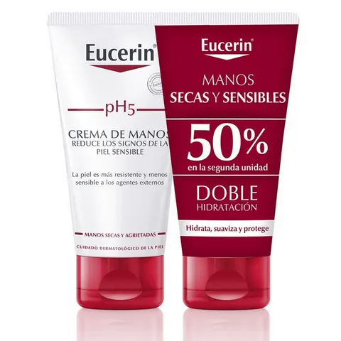 Eucerin pH5 Crema de Manos 2x75 ml – imagen 1