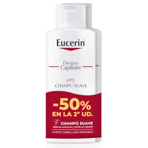 Eucerin pH5 Champú Suave 2x250 ml – imagen 1