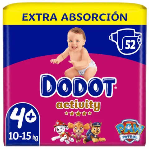 dodot Activity Pañales T4 Extra 52 uds – imagen 1