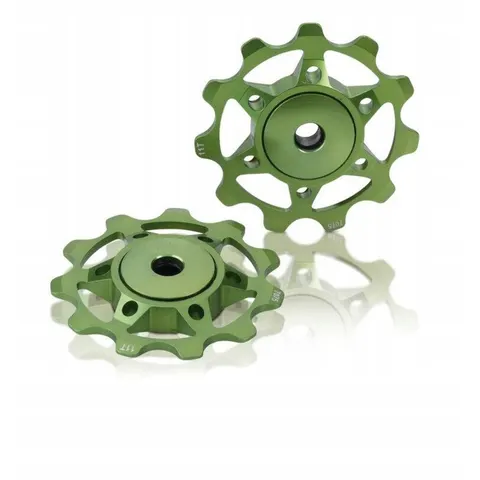 XLC Schaltwerkpully PU-A02 limegreen – Bild 1