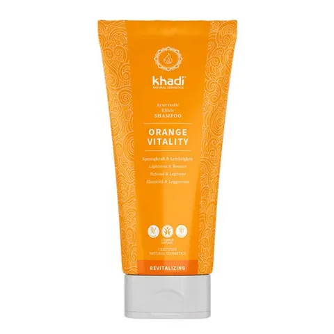 200ml khadi Revitalizing Ayurvedic Elixir Shampoo Orange Vitality – Bild 1
