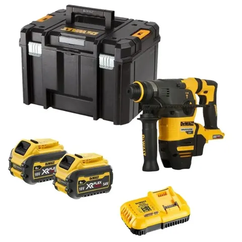 DeWalt Tassellatore DCH323T2 SDS Plus 54V brushless 2X6AH + Valigetta T-stack – immagine 1