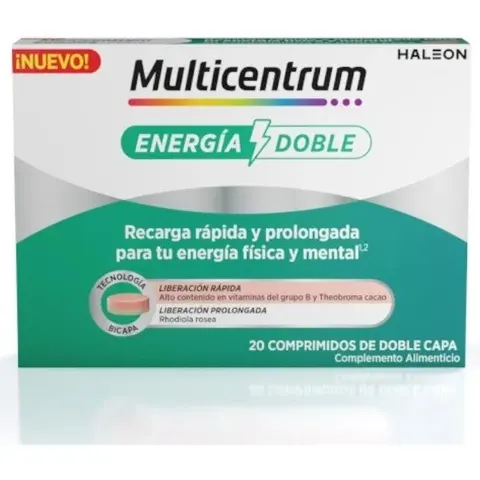 Multicentrum Energía Doble 20 Comprimidos – imagen 1
