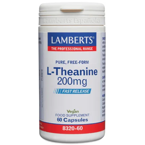 Lamberts L-Teanina 200mg 60 Cápsulas – imagen 1