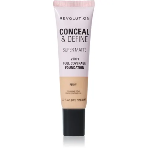 Revolution Conceal & Define mattifying foundation shade F5NW 23 ml – image 1