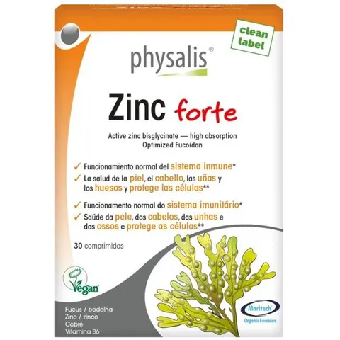 Physalis Zinc Forte 30 Comprimidos – imagen 1
