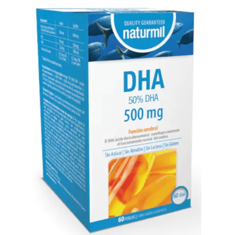 Naturmil DHA 500mg 60 Perlas – imagen 1