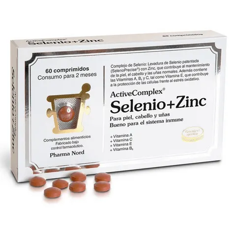 Pharma nord activecomplex selenio+zinc 60comp. – imagen 1