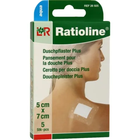 Ratioline aqua Duschpflaster Plus 5x7 cm steril – Bild 1