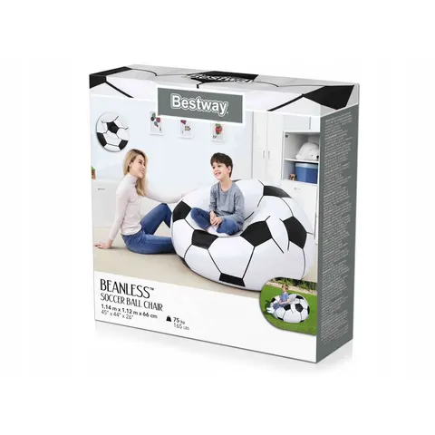Bestway Opblaasbare Voetbal Zitzak – afbeelding 1