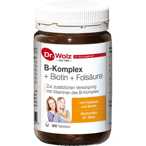 Dr. Wolz B Komplex + Biotin + Folsäure Tabletten – Bild 1