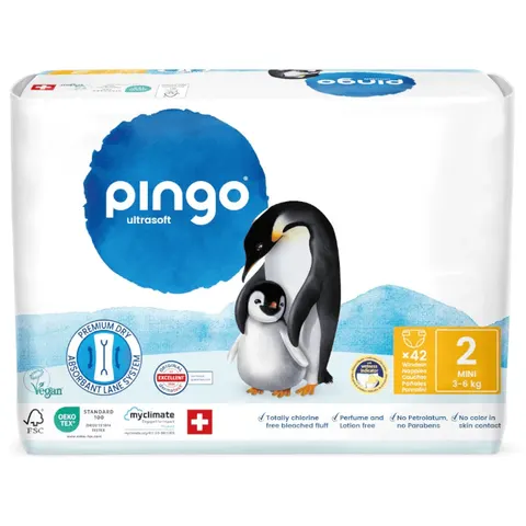 Pingo Pañales T2 3-6 Kg 42 Uds – imagen 1