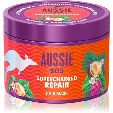 Aussie SOS Supercharged Repair Haarmasker 500 ml – afbeelding 1