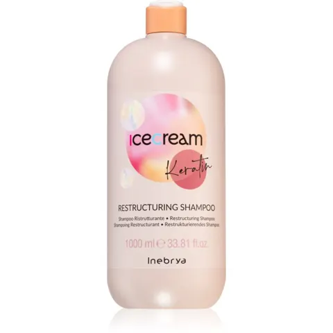 1L Inebrya Ice Cream Keratin Restructuring Shampoo – Bild 1