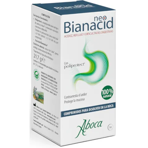 Aboca Neobianacid Acidez y Reflujo Menta 14 Comprimidos – imagen 1