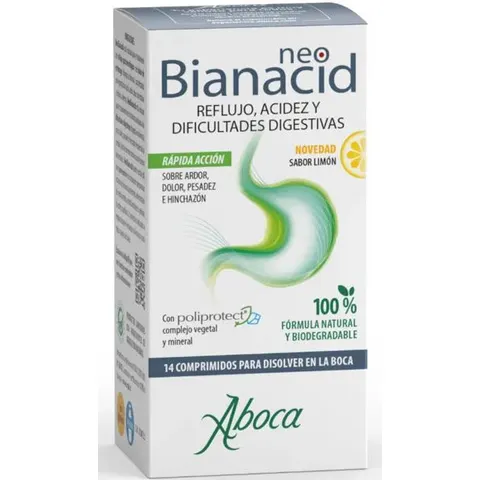 Aboca Neobianacid Tablets Lemon 14 Tablets – image 1