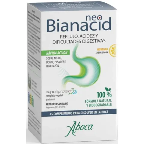 Aboca Neobianacid Comprimidos Limón 45 Comprimidos – imagen 1