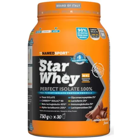 Namedsport Star Whey Isolate Sublime Chocolate 750 gr – imagen 1