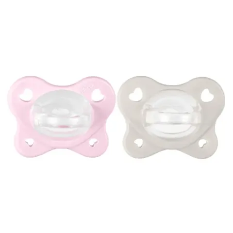Chicco Chupetes PhysioForma Dual Soft Rosa/Blanco 2-6M – imagen 1