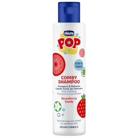 Chicco Pop Comby Shampoo & Conditioner shampoo e balsamo Strawberry 250 ml – immagine 1