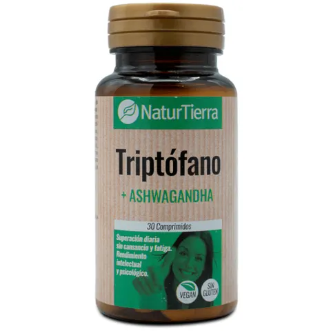 Naturtierra Triptófano + Ashwagandha 30 Tabs – imagen 1