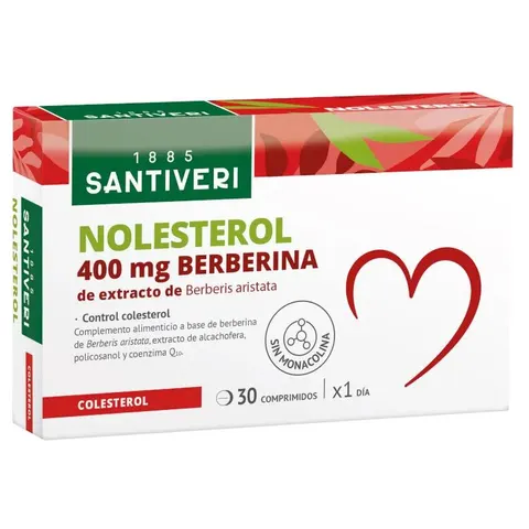Santiveri Nolesterol Berberina 400mg 30comp – imagen 1