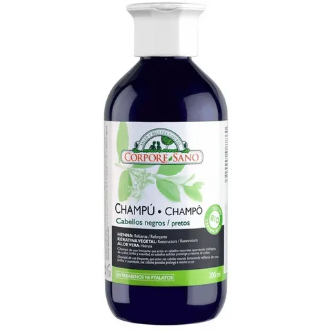 Corpore sano champu henna negro 300ml – imagen 1