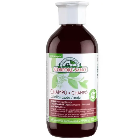Corpore sano champu henna caoba 300ml. – imagen 1