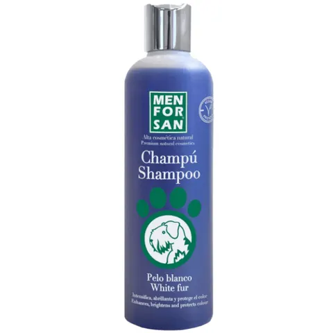 Menforsan Champú Pelo Blanco para Perros 300ml – imagen 1