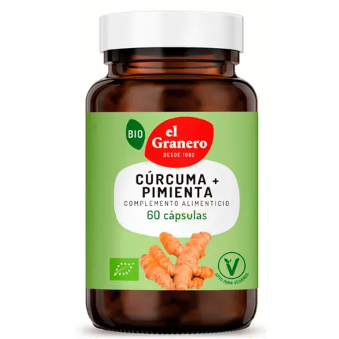 El Granero Integral Curcuma pimienta 60 cápsulas – imagen 1