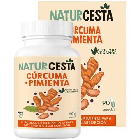 Naturcesta Cúrcuma + Pimienta 90 Caps – imagen 1