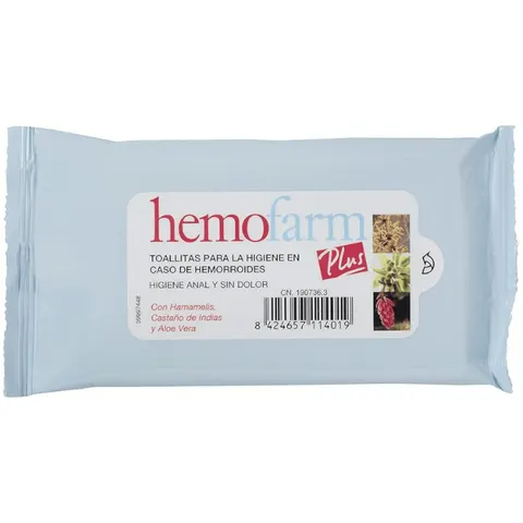 Hemofarm toallitas plus sob 20 u – imagen 1