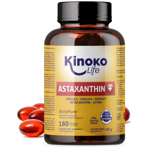 Kinoko life astaxantina plus 180 cap. – imagen 1