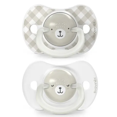 Suavinex Wild & Free Night & Day dummy Grey 2 pc – image 1