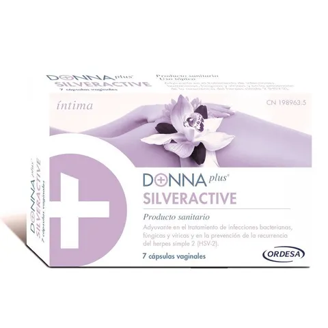 Donnaplus Silveractive 7 cápsulas vaginales – imagen 1