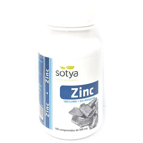 Sotya Zinc 500 mg 100 Tabs – imagen 1
