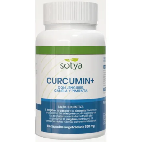 Sotya Curcumin+ con Jengibre 60 Cápsulas de 550mg – imagen 1